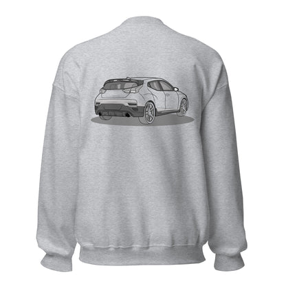 2021 Veloster N Double Sided Unisex Sweatshirt For Hyundai Enthusiasts (2 Colors Available)