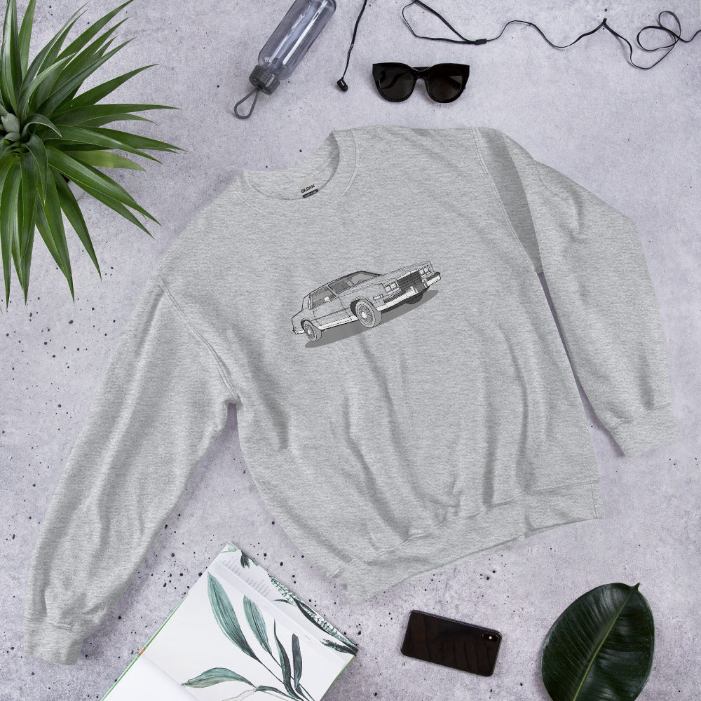 1985 Cadillac Eldorado Double Sided Unisex Sweatshirt (2 Colors Available)