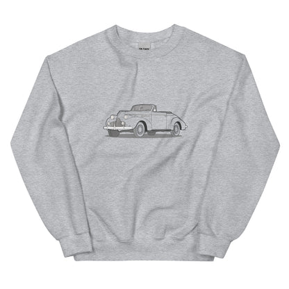 1939 Buick Special 46C Convertible Front Side Unisex Sweatshirt (2 Colors Available)