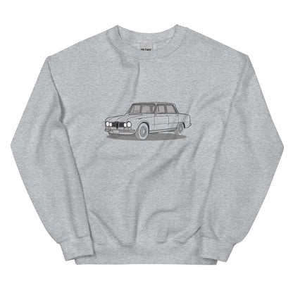 1967 Alfa Romeo Giulia Super Sedan Double Sided Unisex Sweatshirt (2 Colors Available)