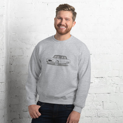 1967 Alfa Romeo Giulia Super Sedan Double Sided Unisex Sweatshirt (2 Colors Available)
