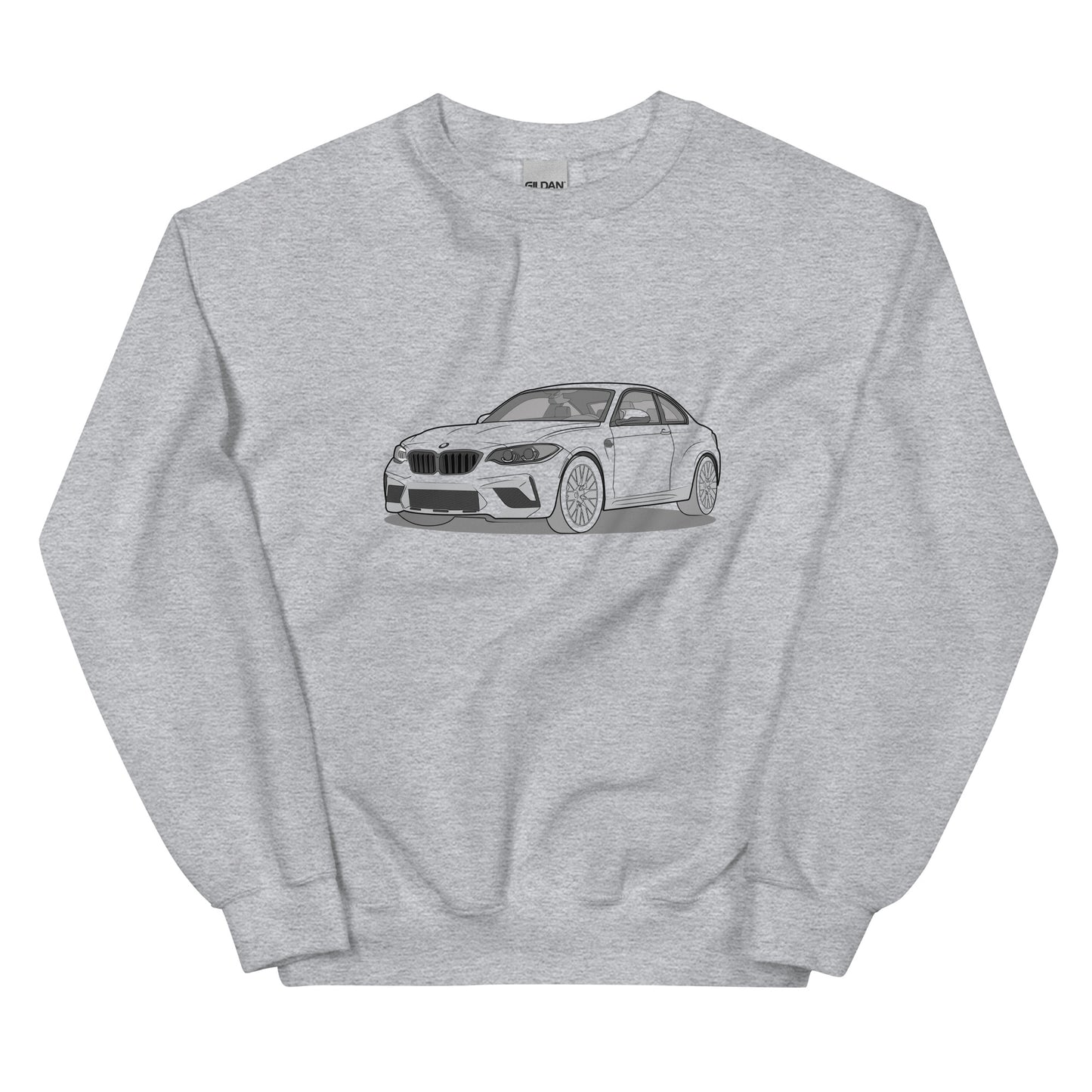 2020 BMW M2 F87 Coupe Front Side Unisex Sweatshirt (2 Colors Available)