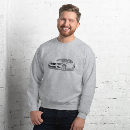 2020 BMW M2 F87 Coupe Front Side Unisex Sweatshirt (2 Colors Available)