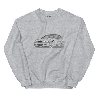2006 BMW E46 M3 Coupe Double Sided Unisex Sweatshirt (2 Colors Available)