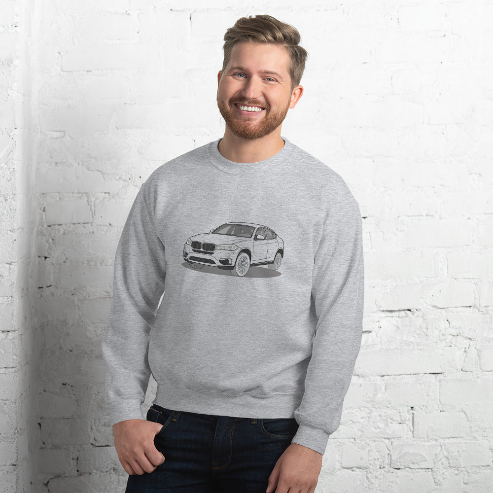 2016 BMW X6 XDrive 40D F16 Double Sided Unisex Sweatshirt (2 Colors Available)
