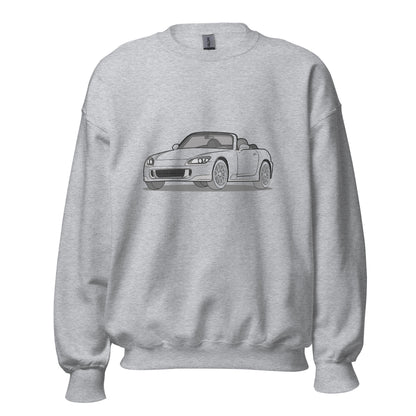 2007 Honda S2000 Front Side Unisex Sweatshirt (2 Colors Available)