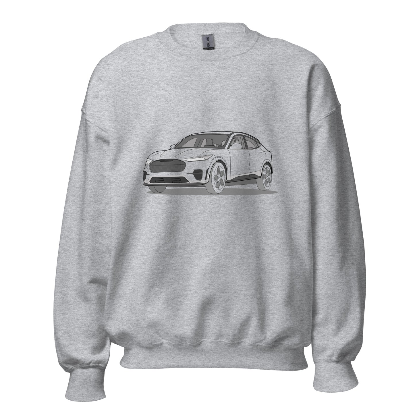 2021 Ford Mustang Mach-E GT Front Side Unisex Sweatshirt (2 Colors Available)