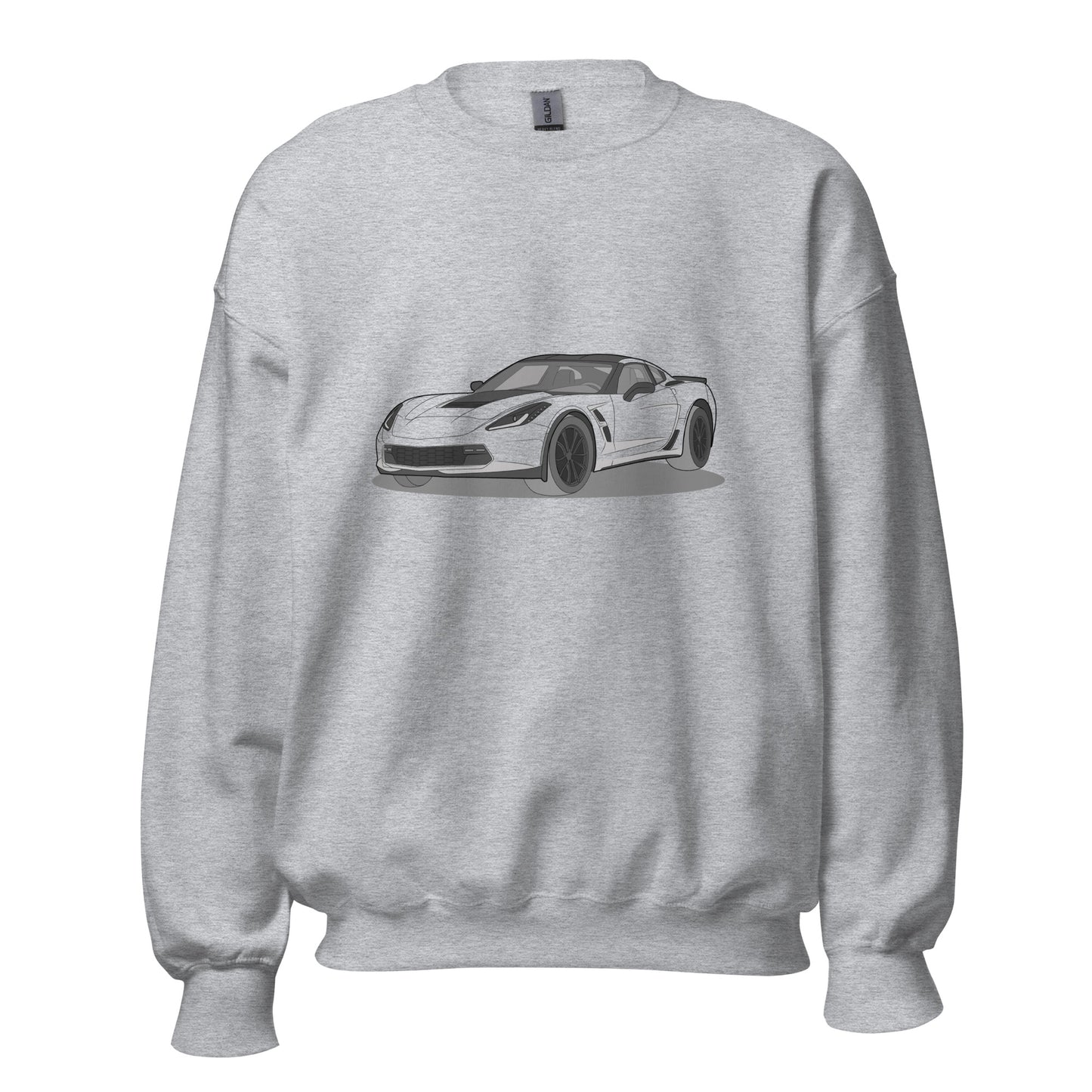 2019 Chevy Corvette Grand Sport Coupe Front Side Unisex Sweatshirt (2 Colors Available)