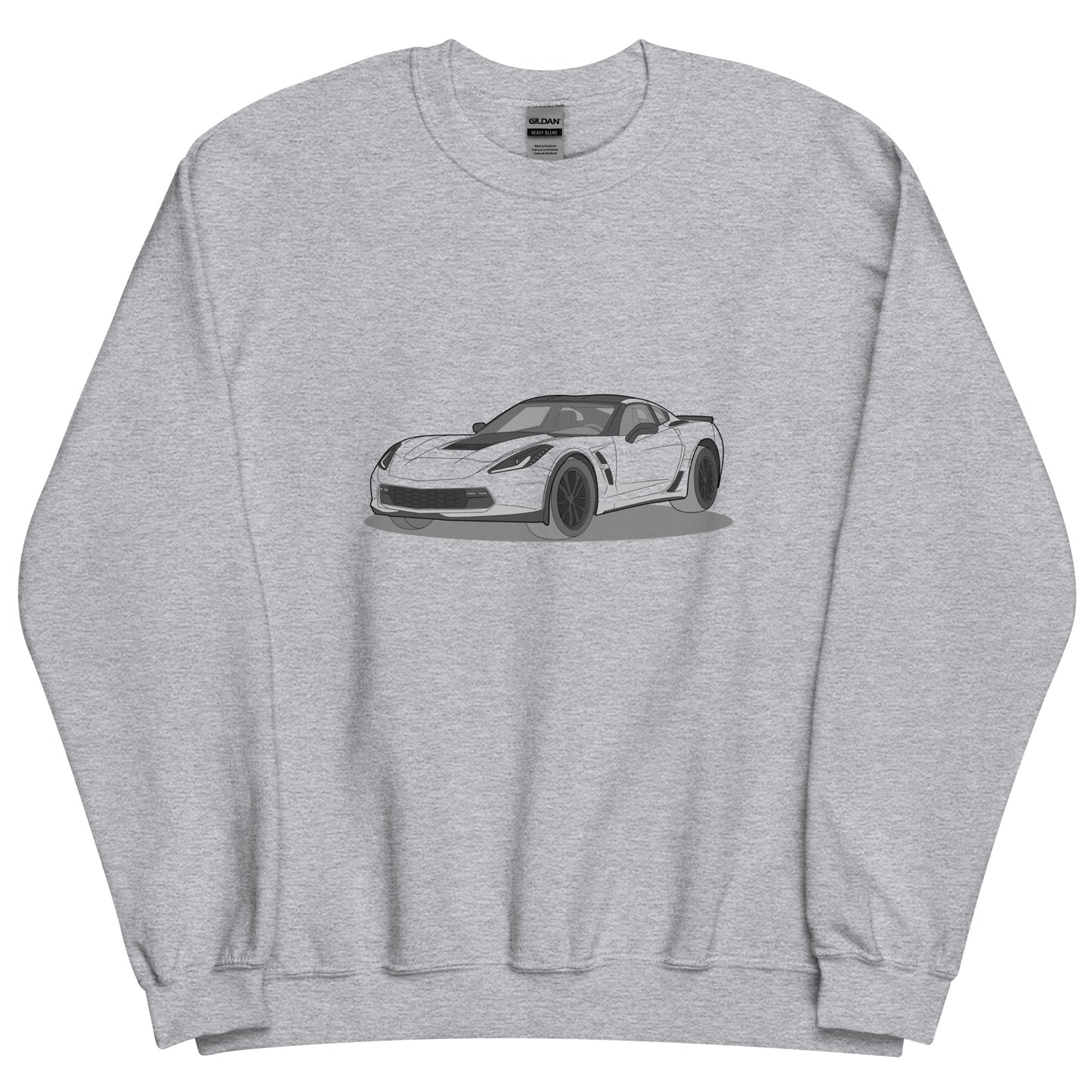 2019 Chevy Corvette Grand Sport Coupe Front Side Unisex Sweatshirt (2 Colors Available)