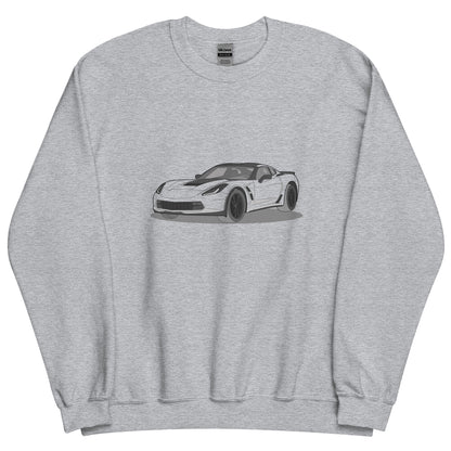 2019 Chevy Corvette Grand Sport Coupe Front Side Unisex Sweatshirt (2 Colors Available)