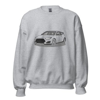 2021 Veloster N Double Sided Unisex Sweatshirt For Hyundai Enthusiasts (2 Colors Available)