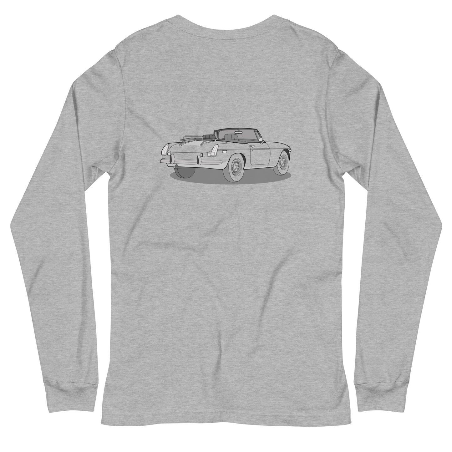 1973 MG B Premium Double Sided Unisex Long-Sleeve Shirt (3 Colors Available)