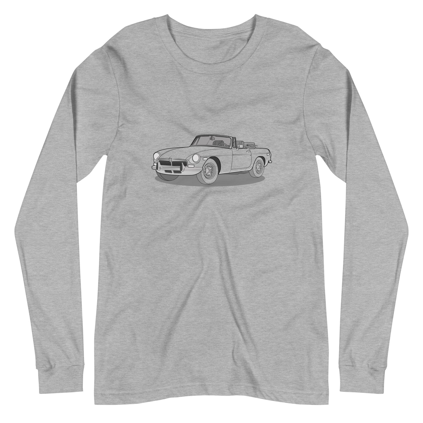 1973 MG B Premium Double Sided Unisex Long-Sleeve Shirt (3 Colors Available)