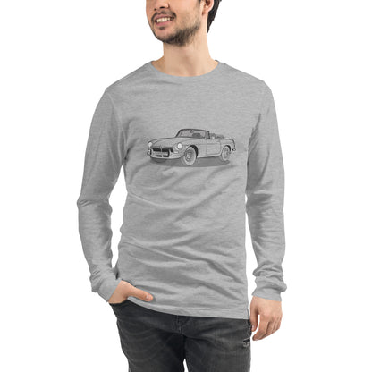 1973 MG B Premium Double Sided Unisex Long-Sleeve Shirt (3 Colors Available)