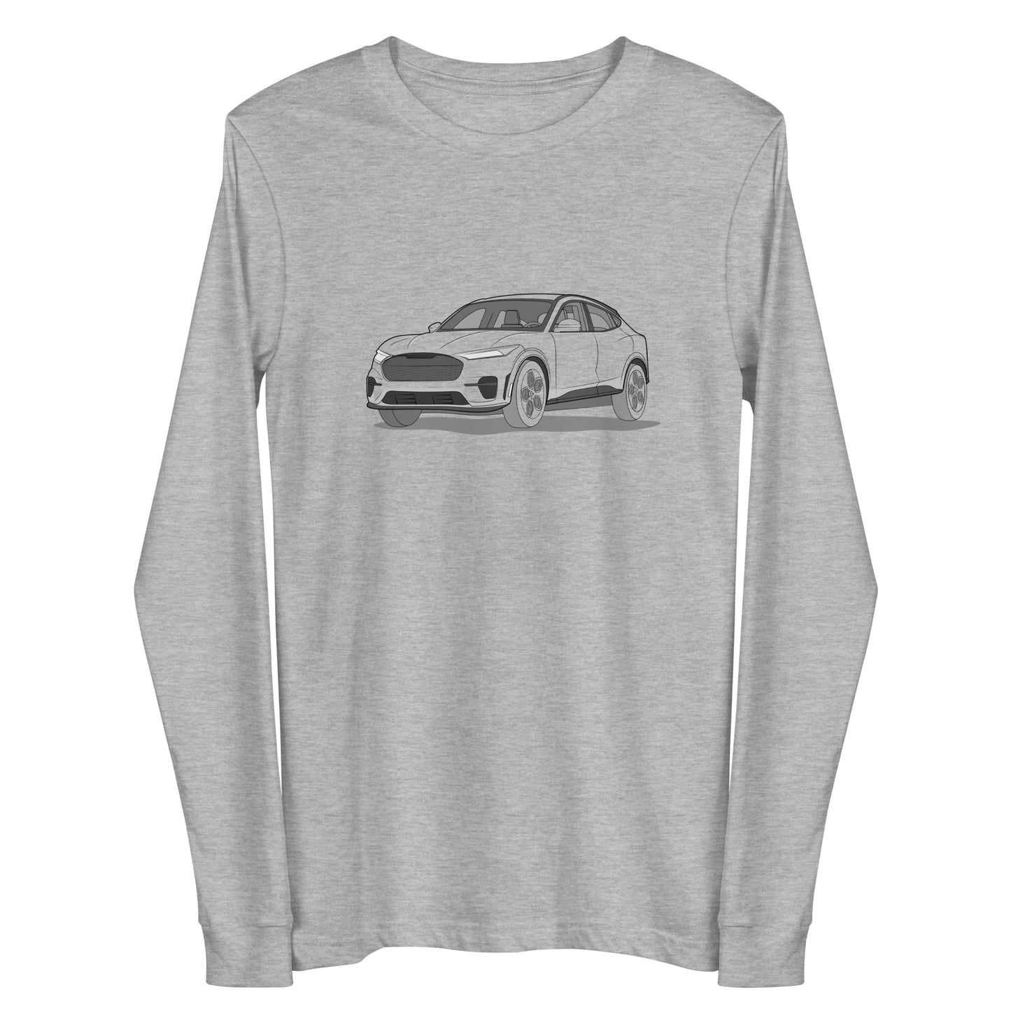 2021 Ford Mustang Mach-E GT Premium Front Side Unisex Long-Sleeve Shirt (3 Colors Available)