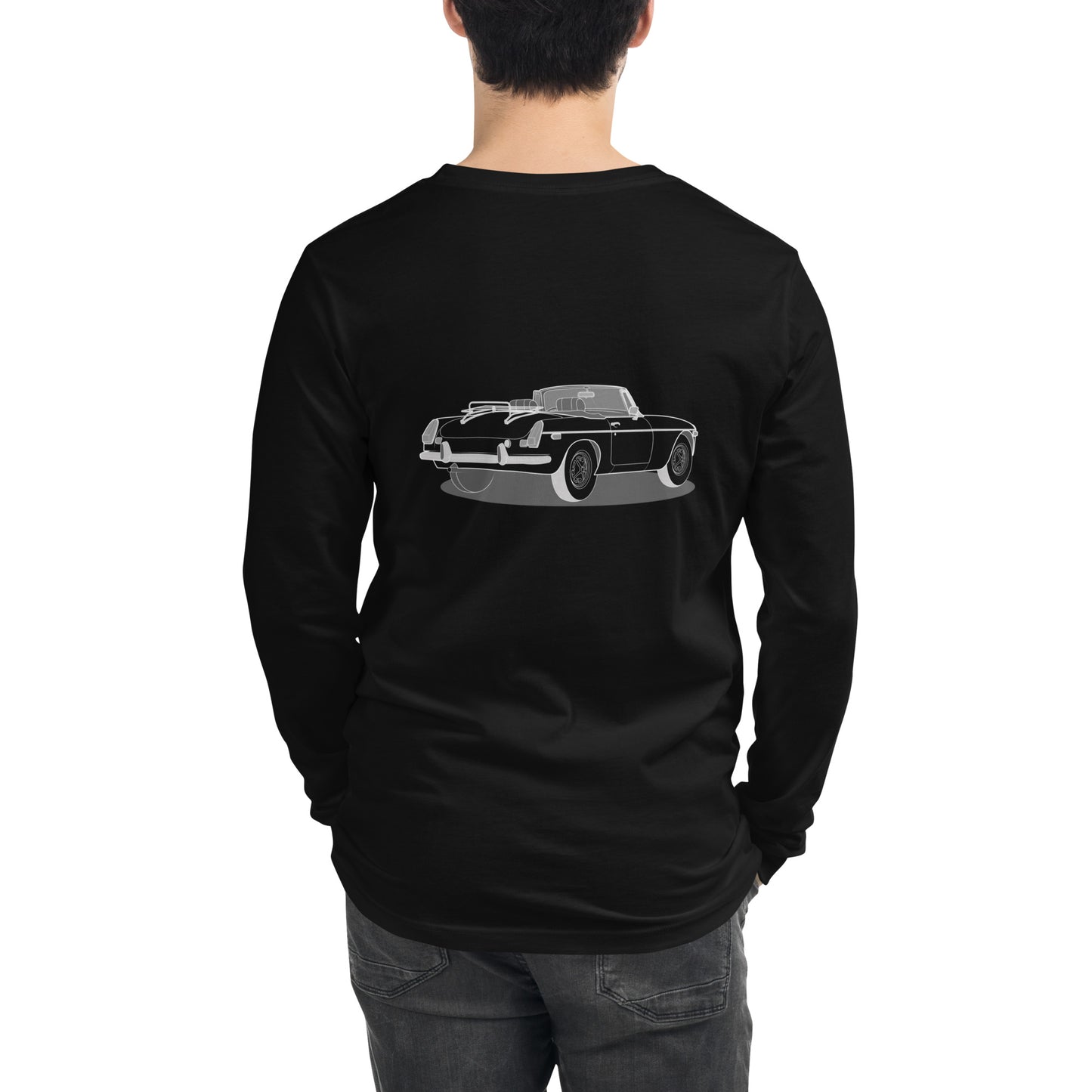 1973 MG B Premium Double Sided Unisex Long-Sleeve Shirt (3 Colors Available)