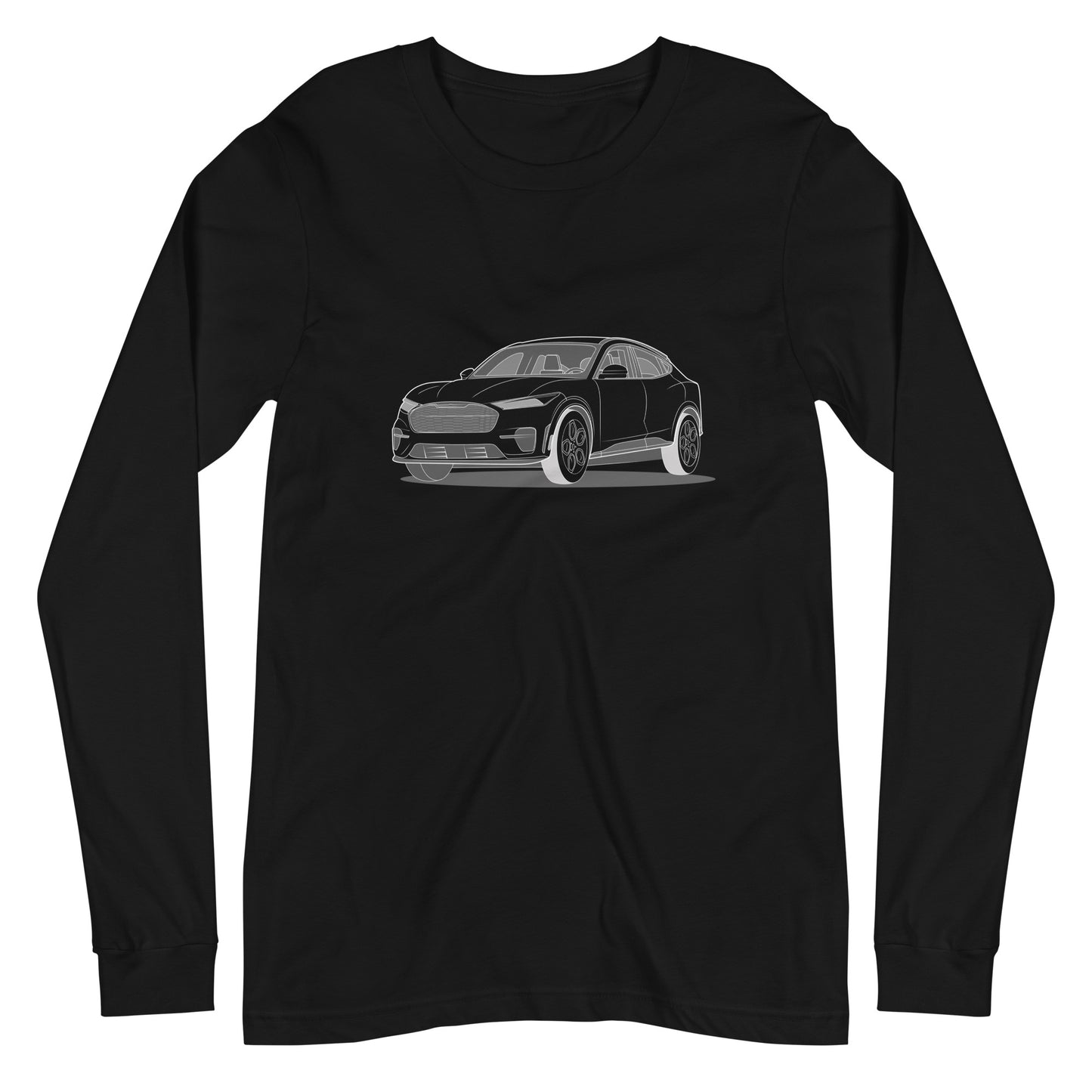 2021 Ford Mustang Mach-E GT Premium Front Side Unisex Long-Sleeve Shirt (3 Colors Available)