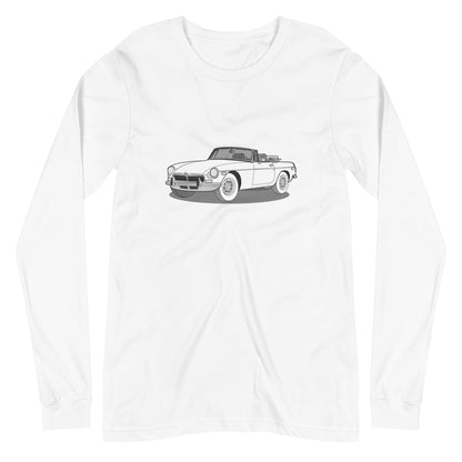 1973 MG B Premium Double Sided Unisex Long-Sleeve Shirt (3 Colors Available)