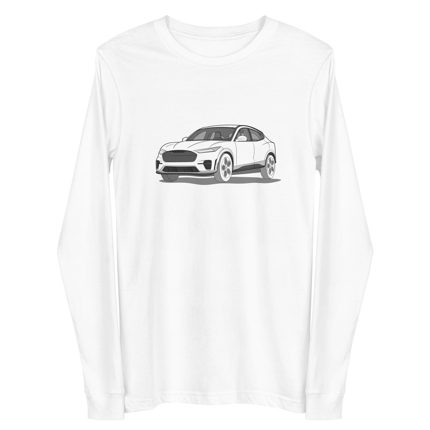2021 Ford Mustang Mach-E GT Premium Front Side Unisex Long-Sleeve Shirt (3 Colors Available)