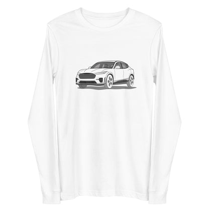 2021 Ford Mustang Mach-E GT Premium Front Side Unisex Long-Sleeve Shirt (3 Colors Available)