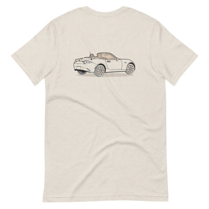 2019 Mazda Miata MX-5 Roadster Double Sided Heather Dust Unisex T-Shirt