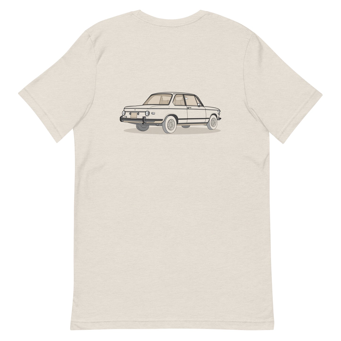1973 BMW 2002 Heather Dust Double Sided Unisex T-Shirt