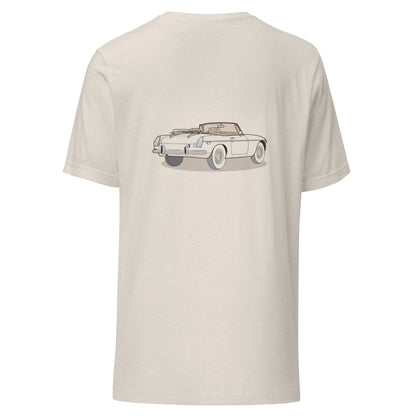 1973 MG B Double Sided Heather Dust Unisex T-Shirt