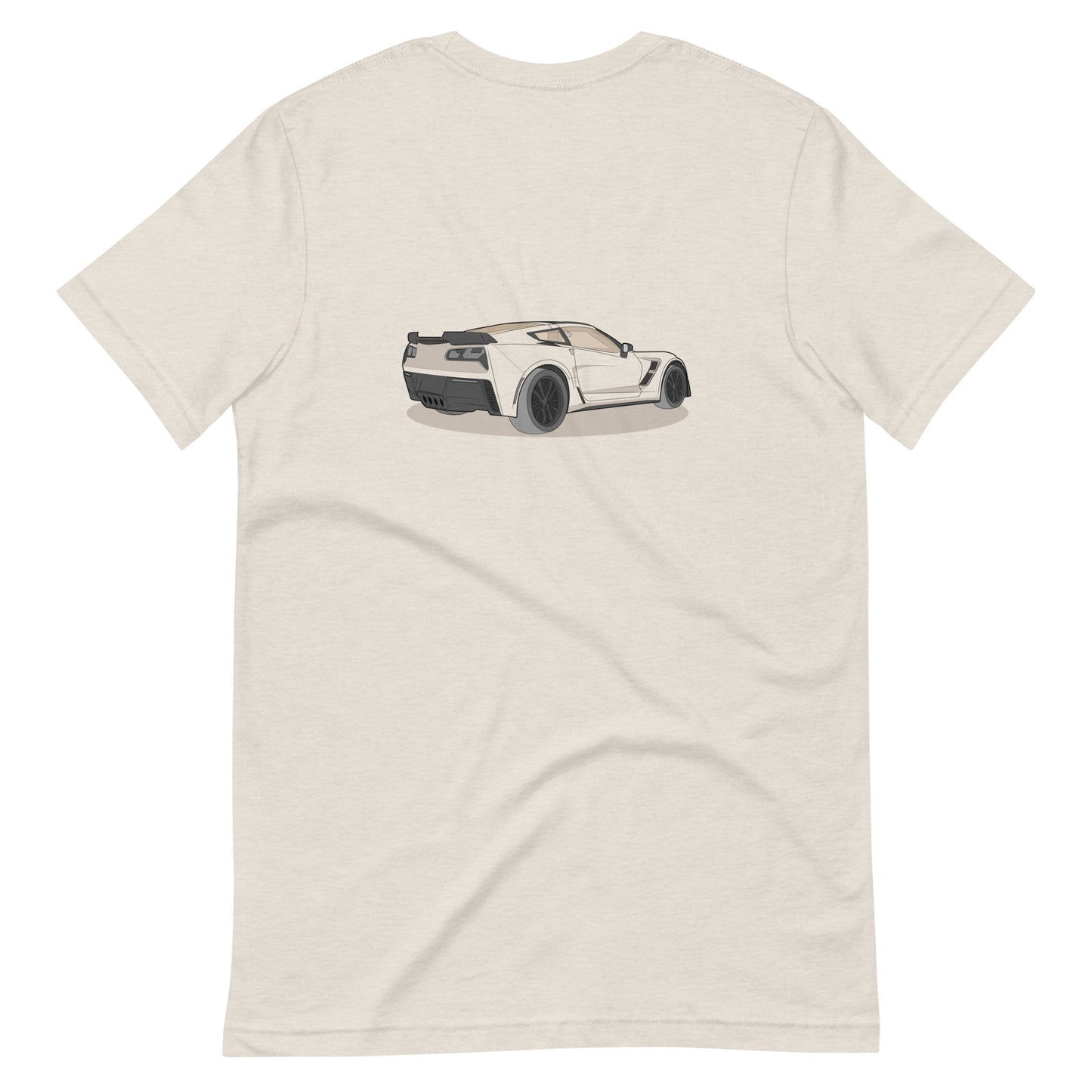 2019 Chevy Corvette Grand Sport Coupe Double Sided Heather Dust Unisex T-Shirt