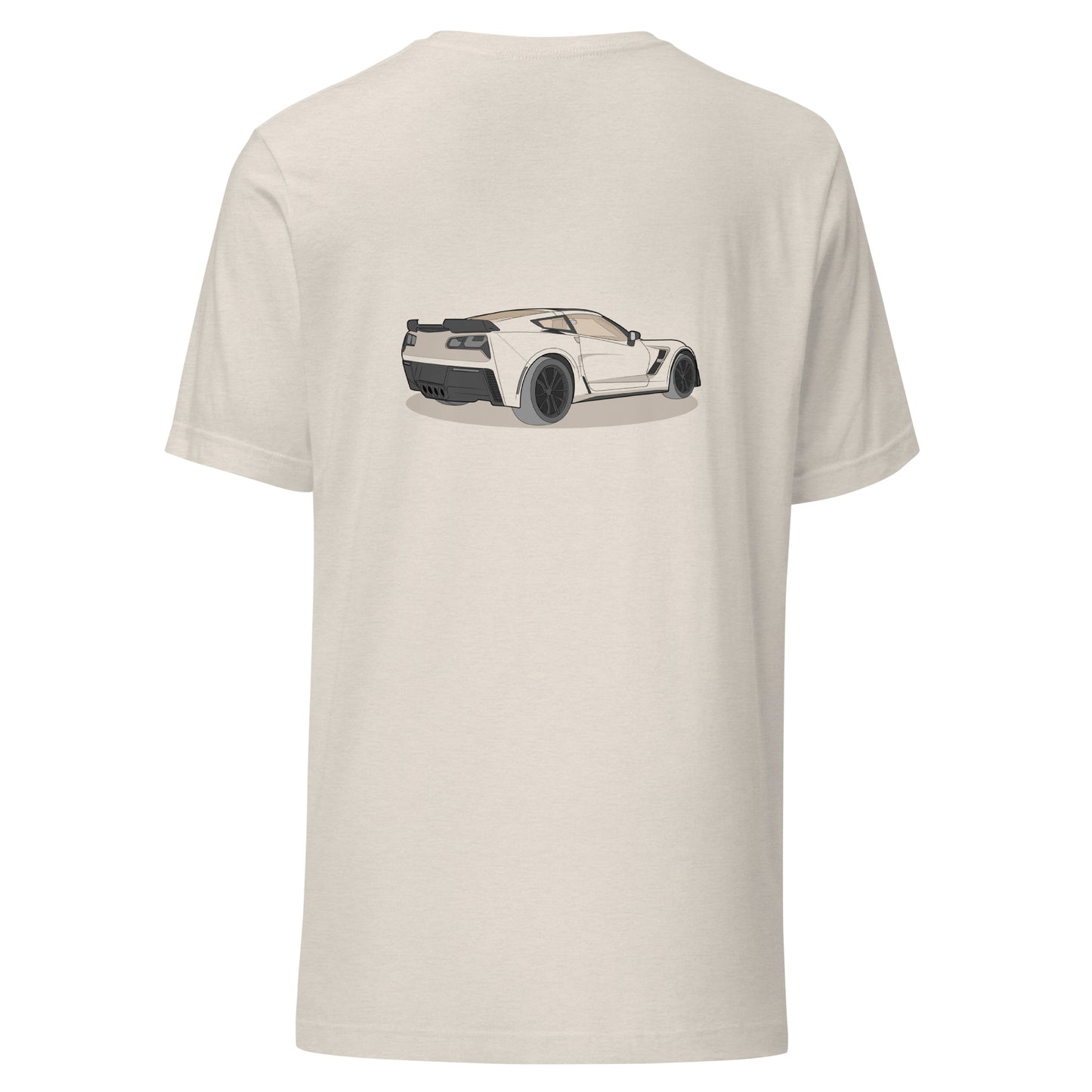 2019 Chevy Corvette Grand Sport Coupe Double Sided Heather Dust Unisex T-Shirt