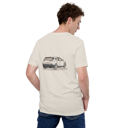 2021 Veloster N Double Sided Heather Dust Unisex T-Shirt For Hyundai Enthusiasts