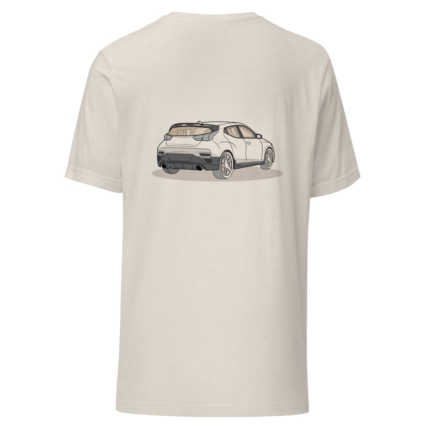 2021 Veloster N Double Sided Heather Dust Unisex T-Shirt For Hyundai Enthusiasts
