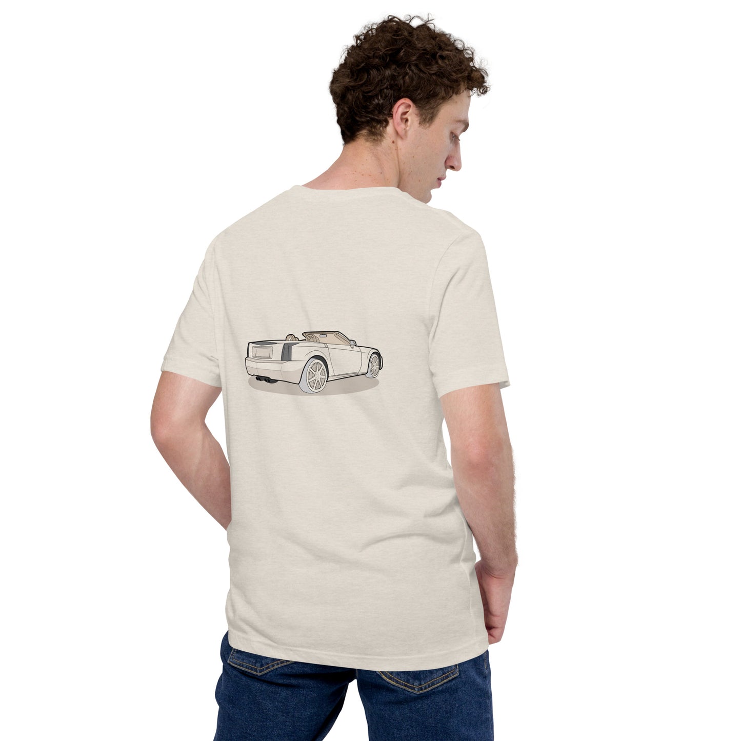 2006 XLR Double Sided Heather Dust Unisex T-Shirt For Cadillac Enthusiasts