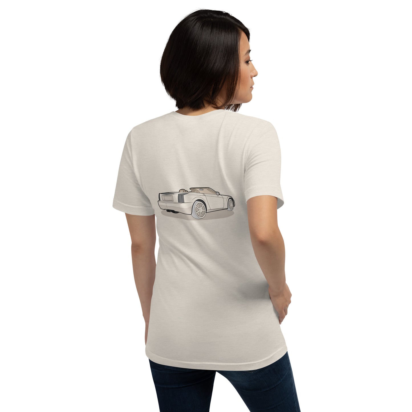 2006 XLR Double Sided Heather Dust Unisex T-Shirt For Cadillac Enthusiasts