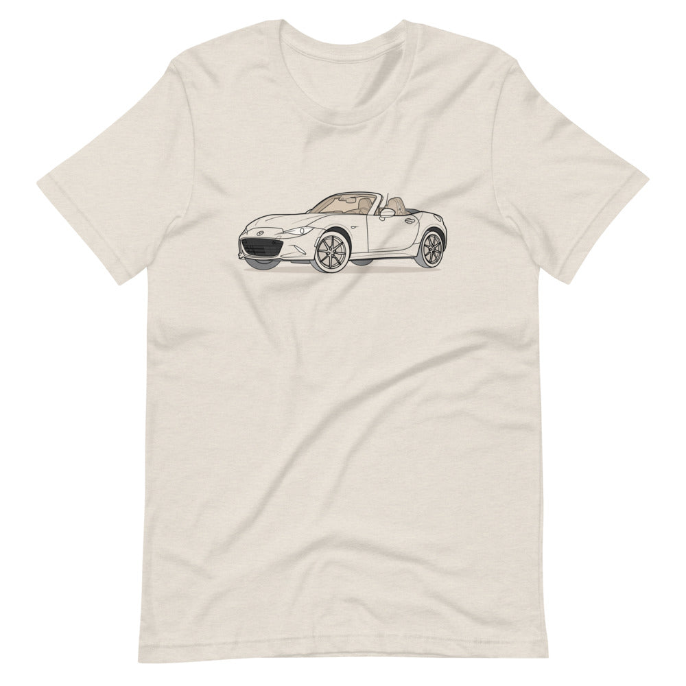 2019 Mazda Miata MX-5 Roadster Double Sided Heather Dust Unisex T-Shirt