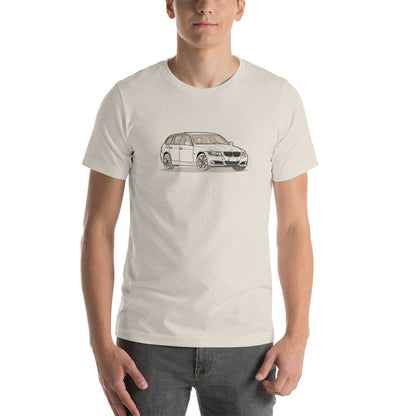 2010 BMW 328 Wagon E91 Front Side Heather Dust Unisex T-Shirt
