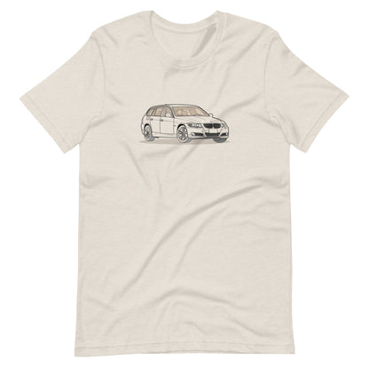2010 BMW 328 Wagon E91 Front Side Heather Dust Unisex T-Shirt