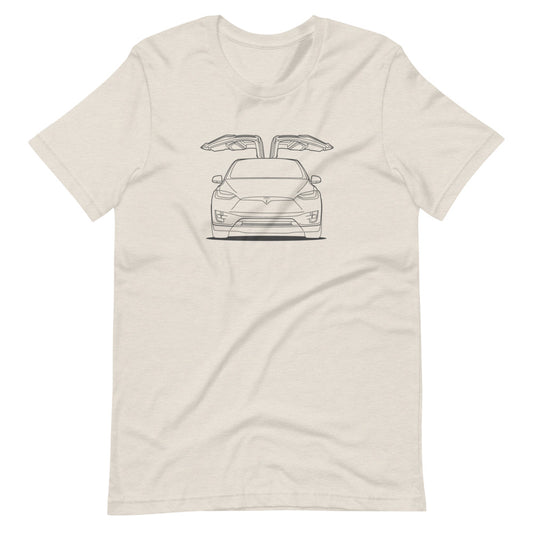 Falcon Model X Wings  Double Sided Heather Dust Unisex T-Shirt