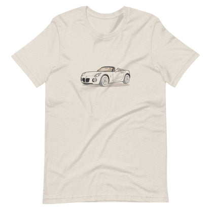 2008 Pontiac Solstice Convertible GXP Front Side Heather Dust Unisex T-Shirt