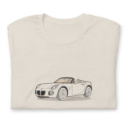2008 Pontiac Solstice Convertible GXP Front Side Heather Dust Unisex T-Shirt