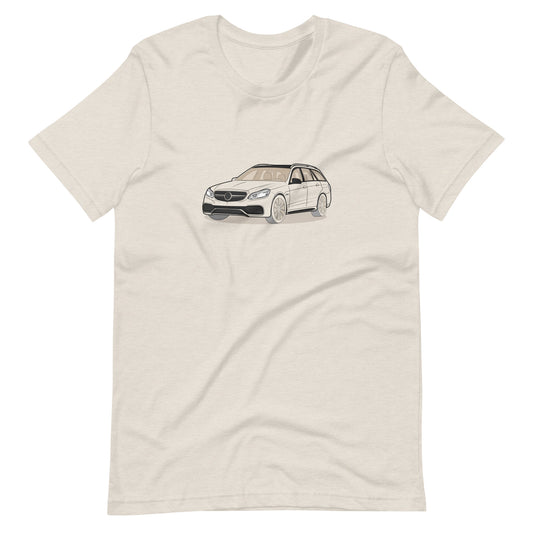  2016 Mercedes E63 AMG S Wagon W212 Heather Dust Double Sided Unisex T-Shirt