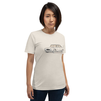 1967 Alfa Romeo Giulia Super Sedan Front Side Heather Dust Unisex T-Shirt