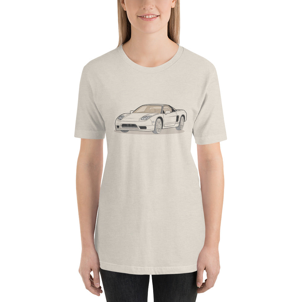 2005 Acura NSX-T NA1 NA2 Heather Dust Double Sided Unisex T-Shirt