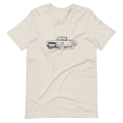 1974 Triumph TR6 Front Side Heather Dust Unisex T-Shirt