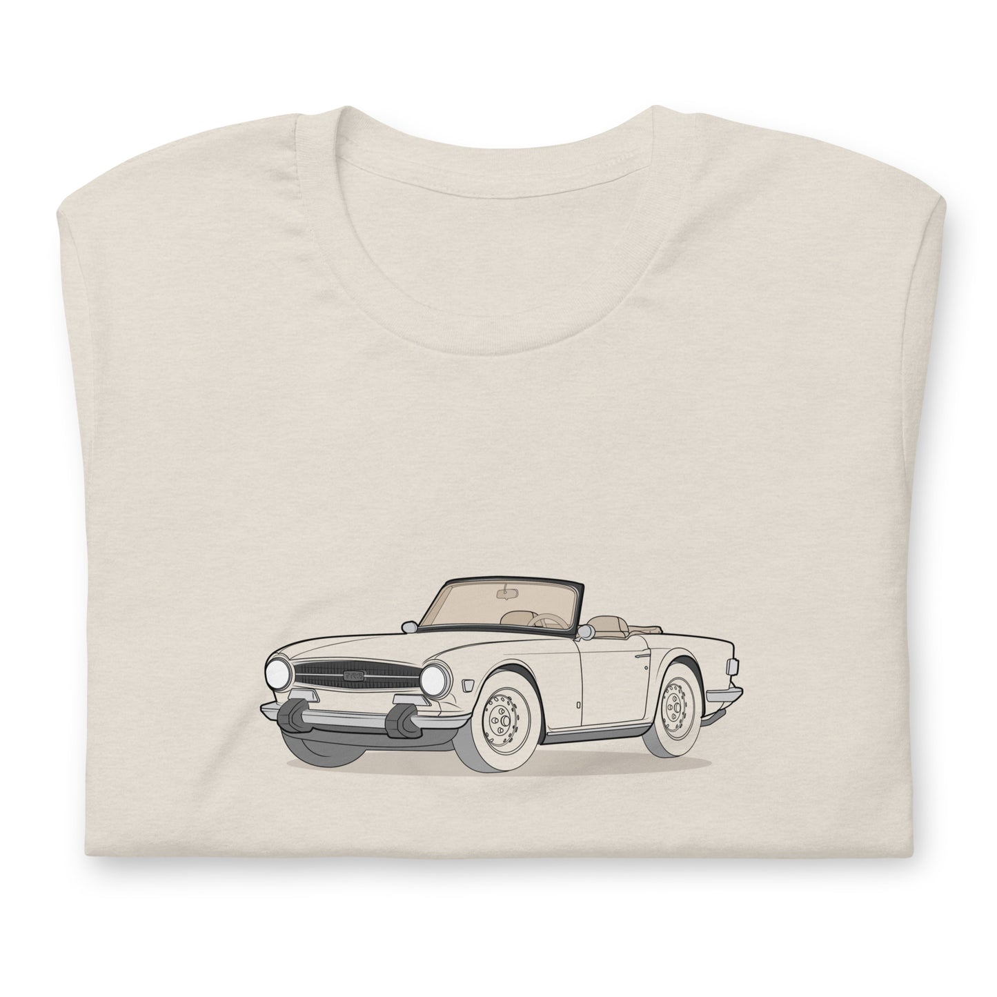 1974 Triumph TR6 Front Side Heather Dust Unisex T-Shirt