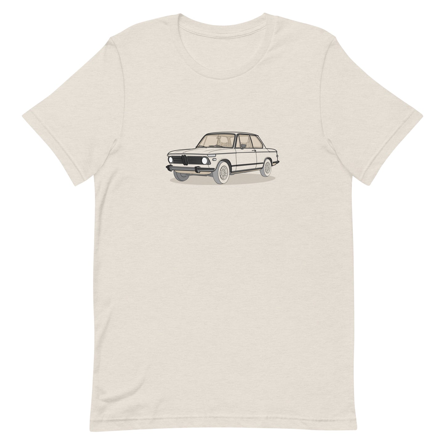 1973 BMW 2002 Heather Dust Double Sided Unisex T-Shirt