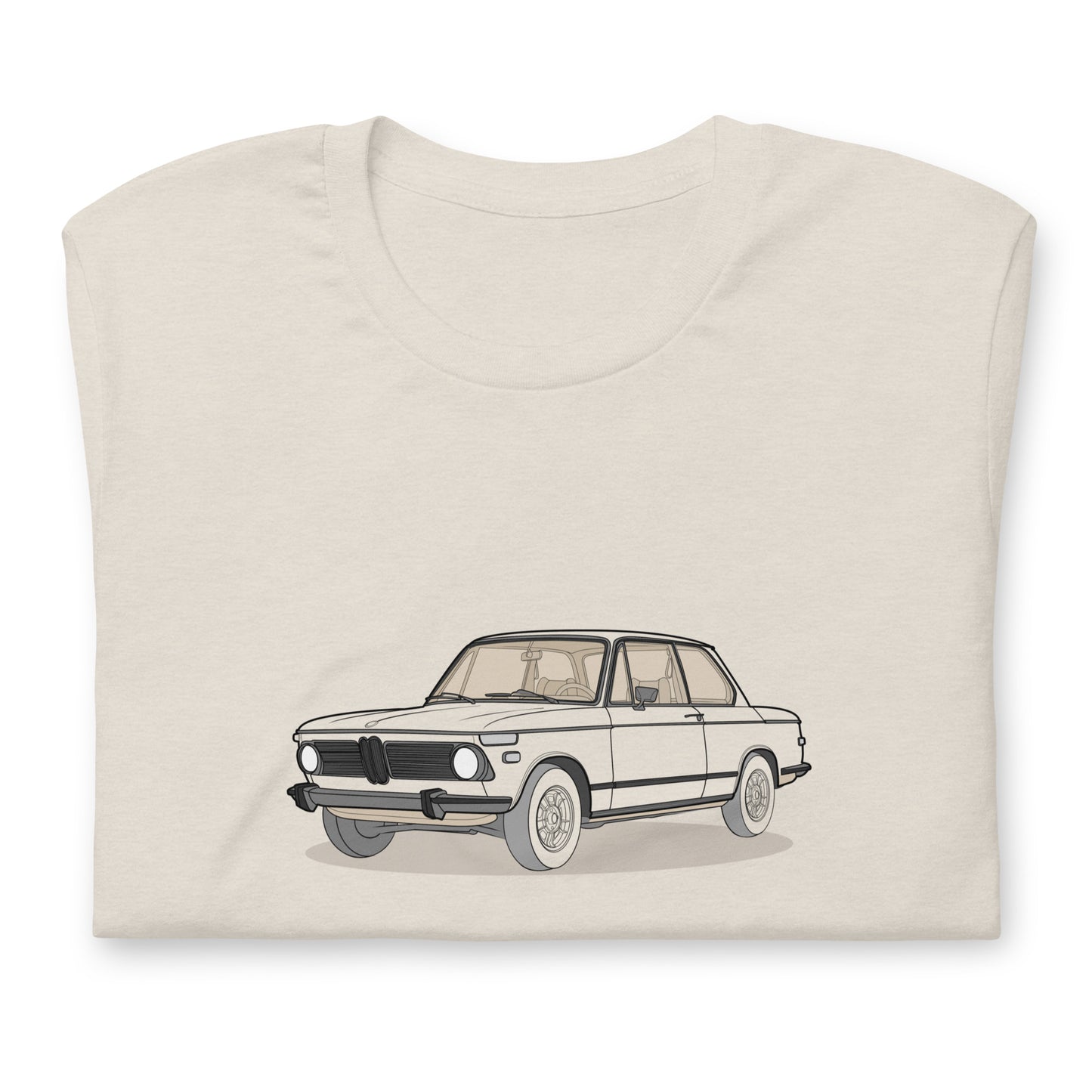 1973 BMW 2002 Heather Dust Double Sided Unisex T-Shirt