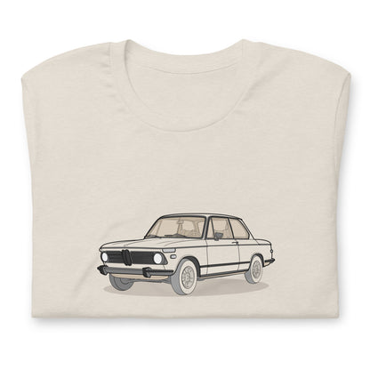1973 BMW 2002 Heather Dust Double Sided Unisex T-Shirt