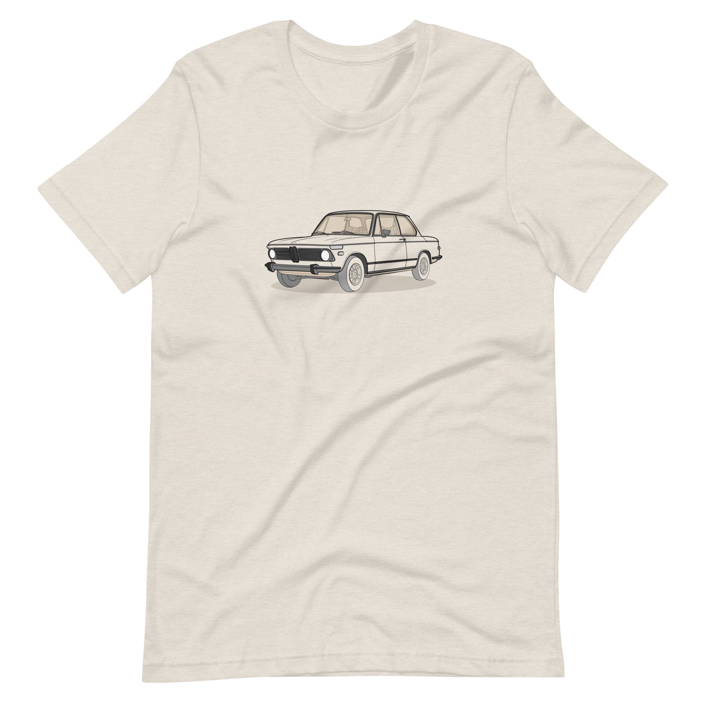 1973 BMW 2002 Front Side Heather Dust Unisex T-Shirt