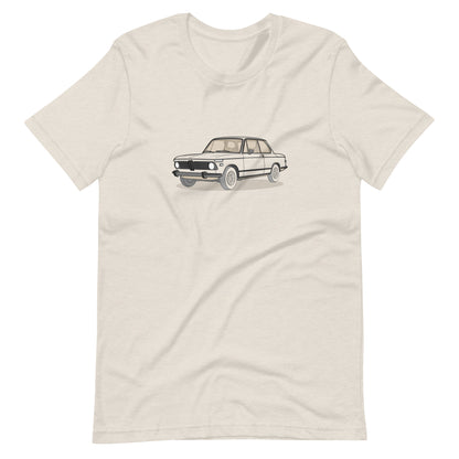 1973 BMW 2002 Front Side Heather Dust Unisex T-Shirt