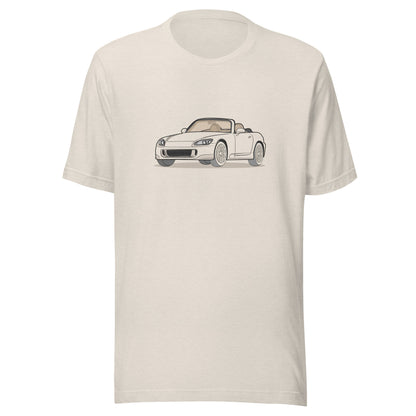 2007 Honda S2000 Front Side Heather Dust Unisex T-Shirt